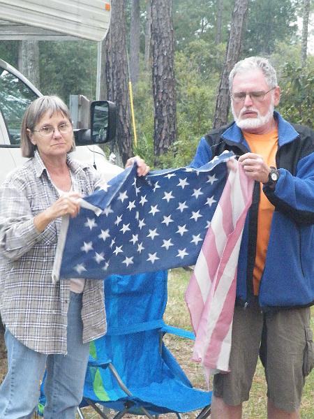 39-Flag.JPG - The flag was torn into pieces to be burned.